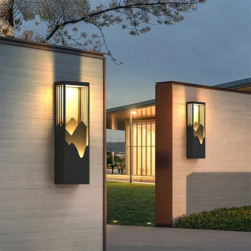 Contemporary LED Outdoor Wall Lamps Electric Simplicity Waterproof Balcony Hallway Courtyard Villa Gate Hotel