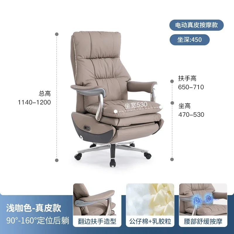 Luxurious Boss Office Chairs Armchair Relaxing Comfort Modern Office Chairs Recliner Sedentary Office Furniture Bureaustoel LLOC