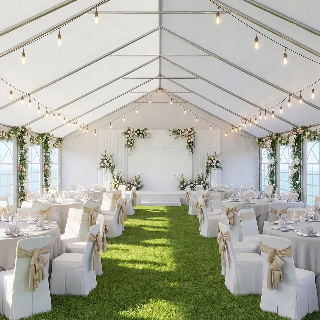 32x16 HDPE Party Tent,Heavy-Duty Canopy Weddings & Events, Custom