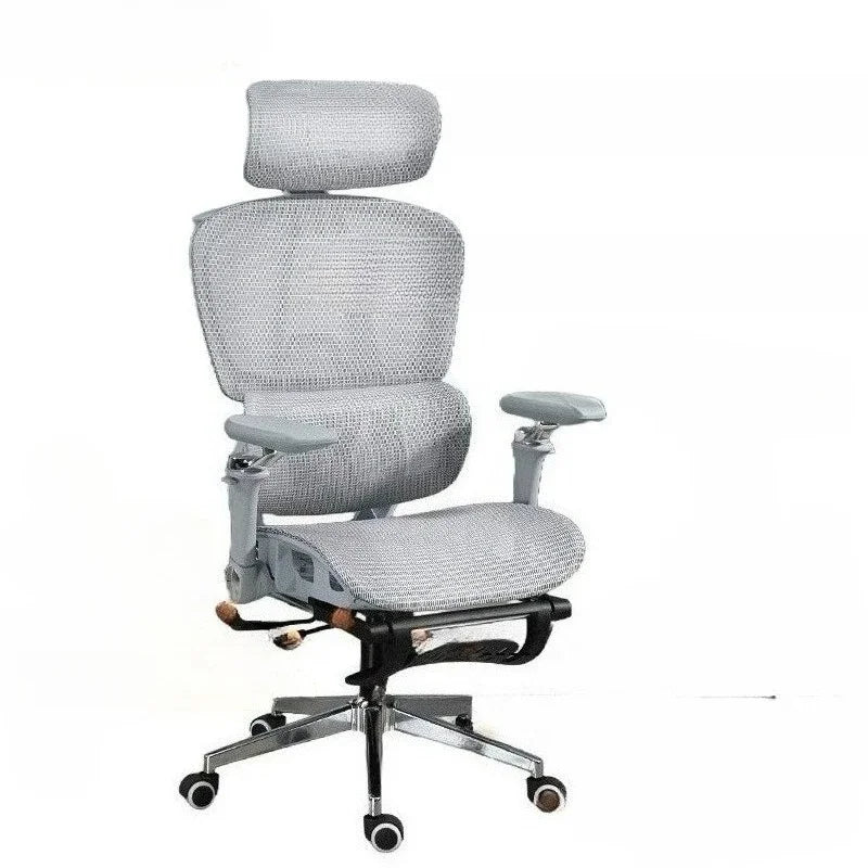 Ergonomic Office Chair Adjustable Lumbar Support Headrest Mesh 9D Armrests Computer Desk Chair Home Office Gaming Recliner