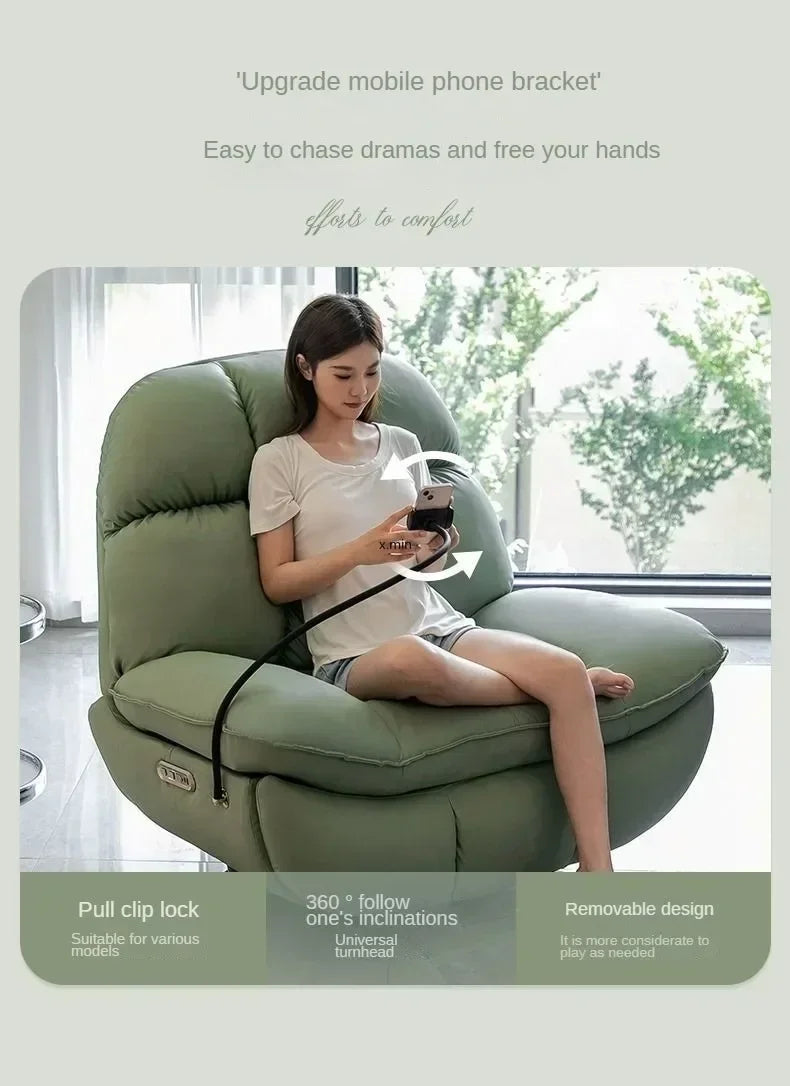 Smart Electric Lazy Sofa Recliner Single Leisure Chair with Sleep Function for Modern Living Room Lounge  Leather Sectional Sofa
