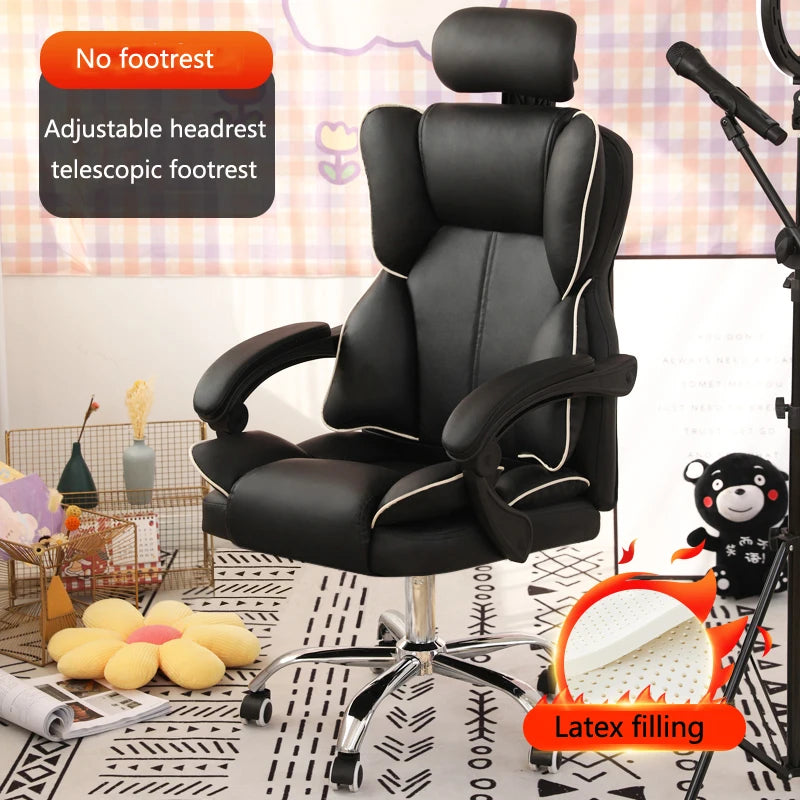 Mobile Ergonomic Office Chair Recliner Computer Bedroom Accent Office Chair Gameing Study Sillas De Oficina Office Furniture
