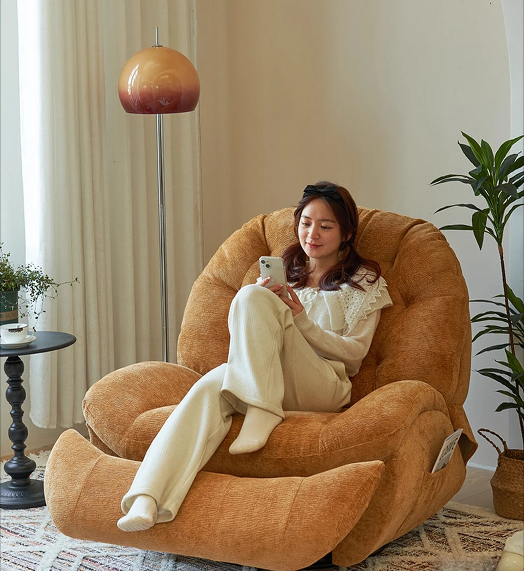 Electric single sofa, modern living room and bedroom chair, sleeping rocking chair sofa, multi-functional leisure lounge chair
