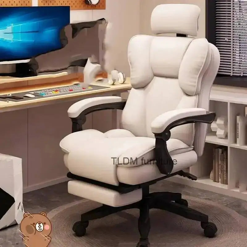 Ergonomic Office Mobile Gaming Study Chair Living Room Chairs Desk Designer Comfy Lazy High Back Bureau Meuble Luxury Furniture