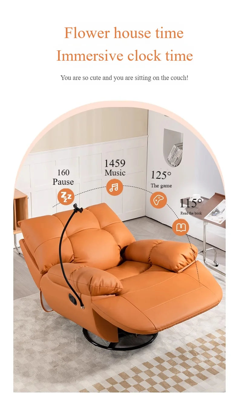 Modern Luxury  Living Room Swivel Electric Chairs Lounge Arm Rocking Sofa Single Reclinertufted Lazy Adults Furniture Designer