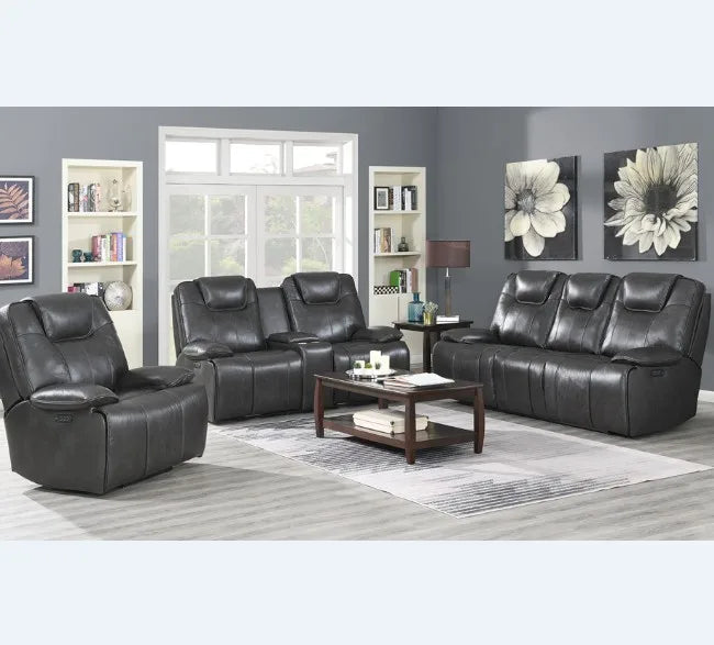 #Luxury comfort Living Room Home Furniture Sofa Set Genuine Leather Electric Power Recliner Sofa