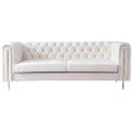 American light luxury French cream wind technology cloth sofa living room small apartment three-person combination modern simple