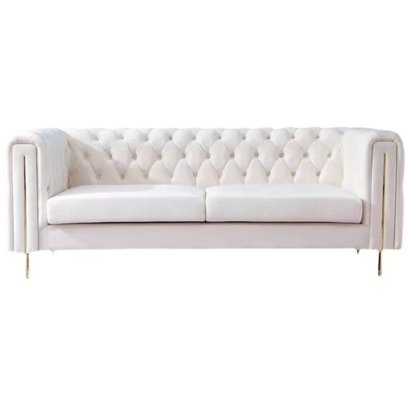 American light luxury French cream wind technology cloth sofa living room small apartment three-person combination modern simple