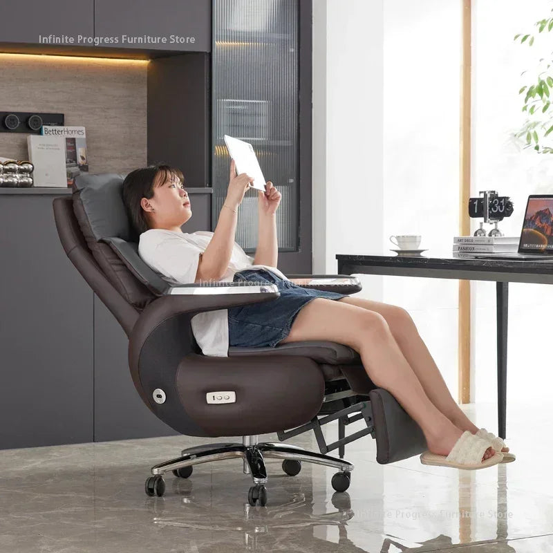 Recliner Boss Office Chairs Computer Armchair Ergonomic Relaxing Office Chairs Modern Multifunction Office Furniture Sillas LLOC