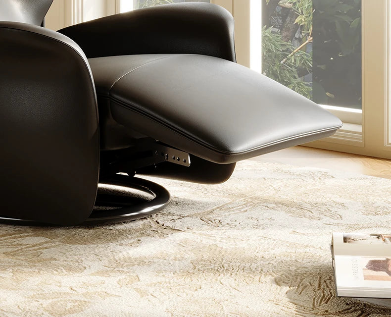 Modern Luxury Aesthetic Single Leather Sofa Lazy Recliner Couch Home Furniture Electric Italian Designer Sofa