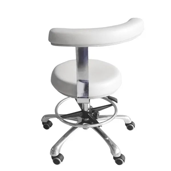 360° Rotation Dental Assistant Stool With Armrest PU Leather Height Adjustable Doctor Nurse Rolling Chair For Medical Clinic