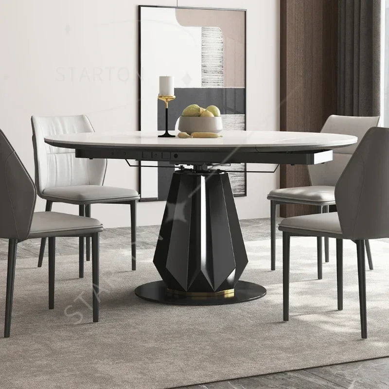 Dining Table Rectangular Round Kitchen Extendable Designer Restaurant Tables
