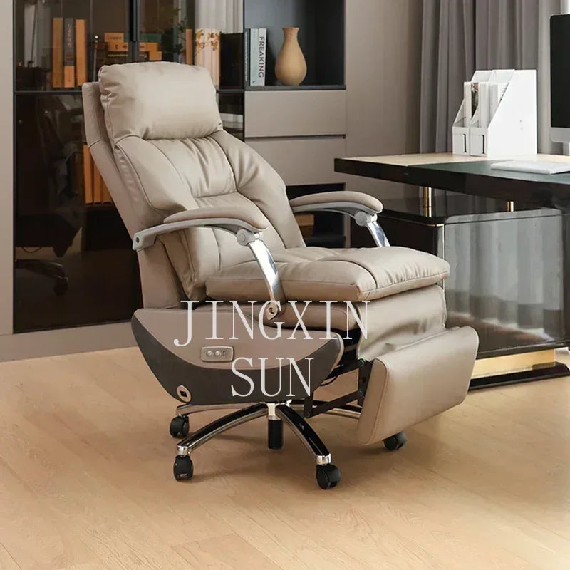 Practical Leather Executive Mobile Desk Chair Gaming Computer Ergonomic Office Chairs Reading