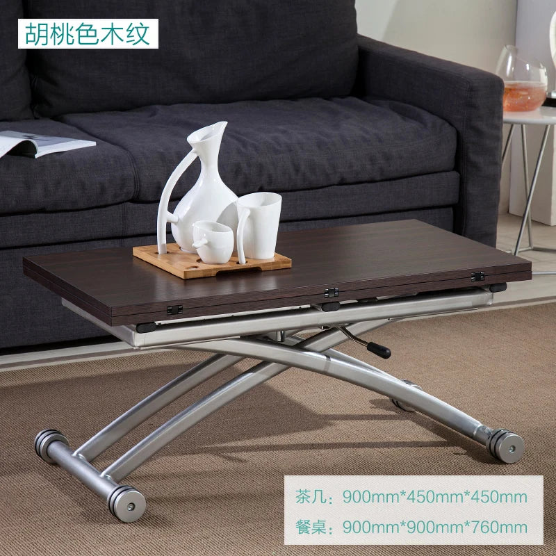 Gaomaiden free adjustment lifting coffee table small apartment household variable dining table dual-purpose square creative fold