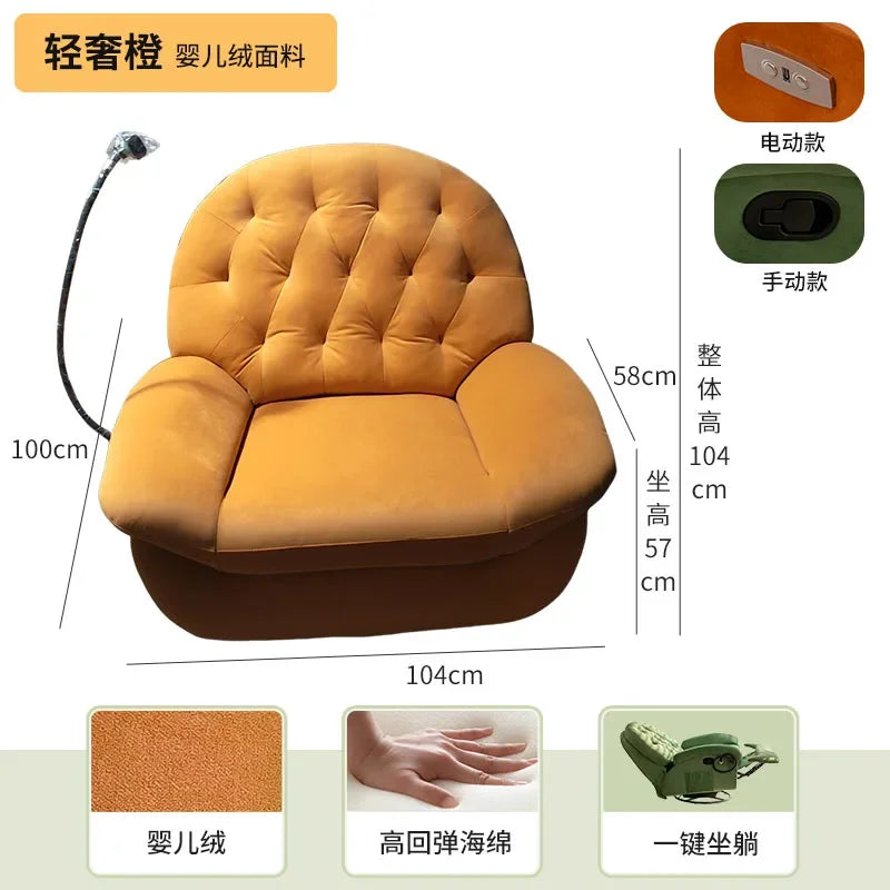 Massage Double Heating Sofa Rocking USB Mobile Phone Bracket Sofa Chair Lounges Single Modern Canape Salon Living Room Furniture