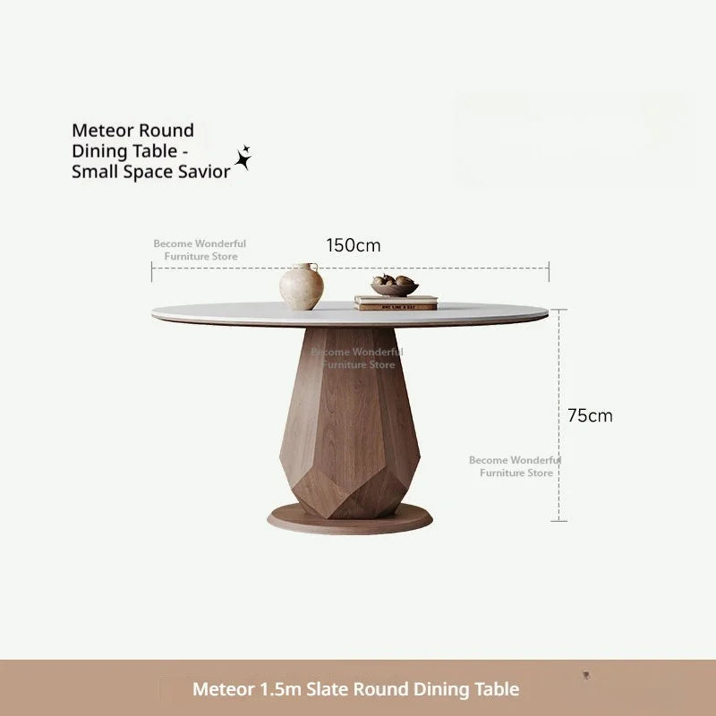 Vintage White Dining Tables Modern Simple Design Living Room Round Table Coffe Center Dining Room Furnitur Tavoli Da Pranzo FYDT