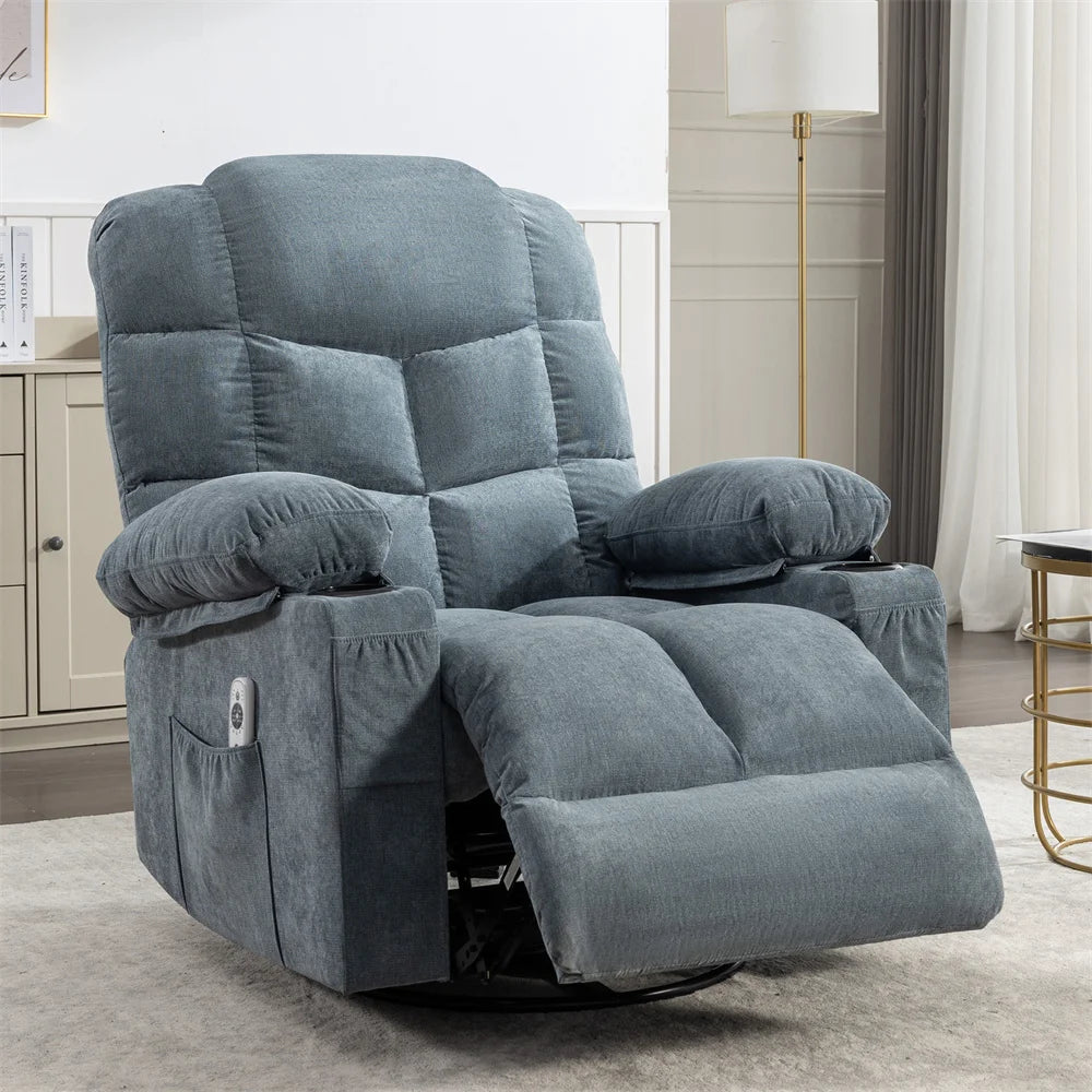 Swivel Rocker Recliner Lift Chair Wholesale Living Room Furniture Electric Massage Sofa  with Massage and Heat