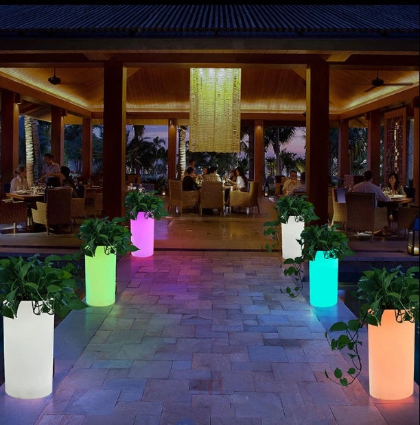 Large outdoor garden smart flower pot waterproof home decoration flower pot
