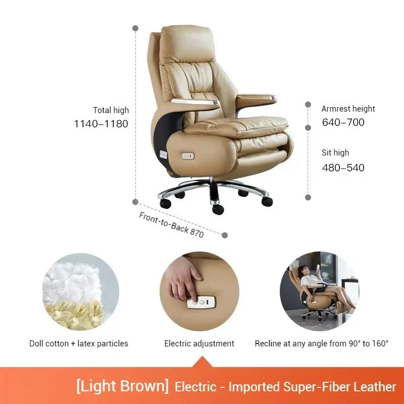 Recliner Boss Office Chairs Computer Armchair Ergonomic Relaxing Office Chairs Modern Multifunction Office Furniture Sillas LLOC