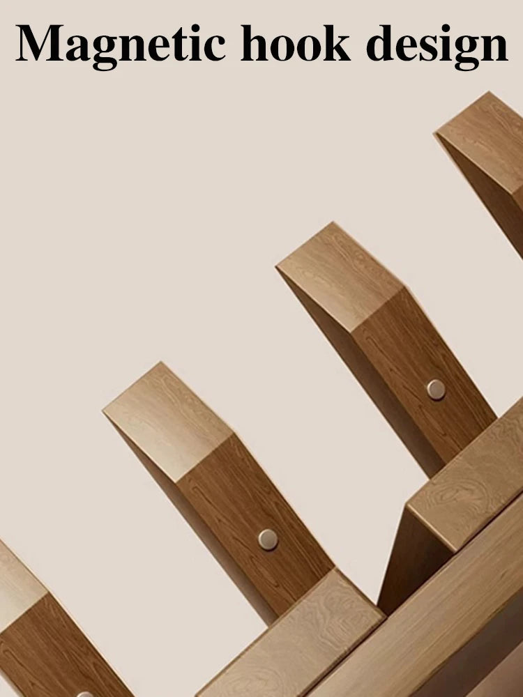 Piano Key Coat Rack Solid Wood Clothing Storage Racks Wall Mounted Clothes Organizer Hanger Entrance Hall Home Furnitures
