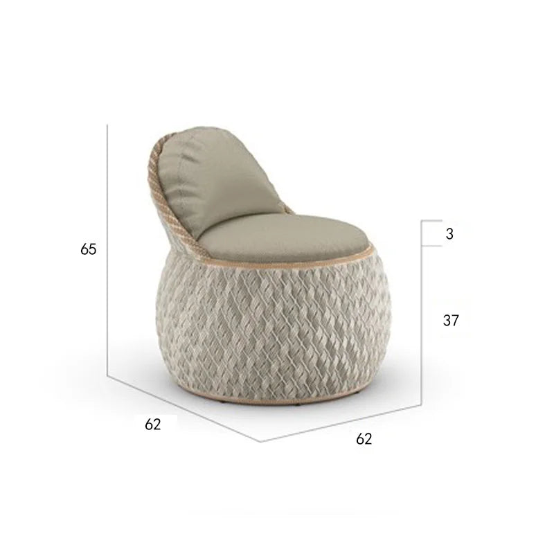 Creative sofa outdoor rattan creative chair outdoor garden hotel courtyard leisure open-air balcony combination small f