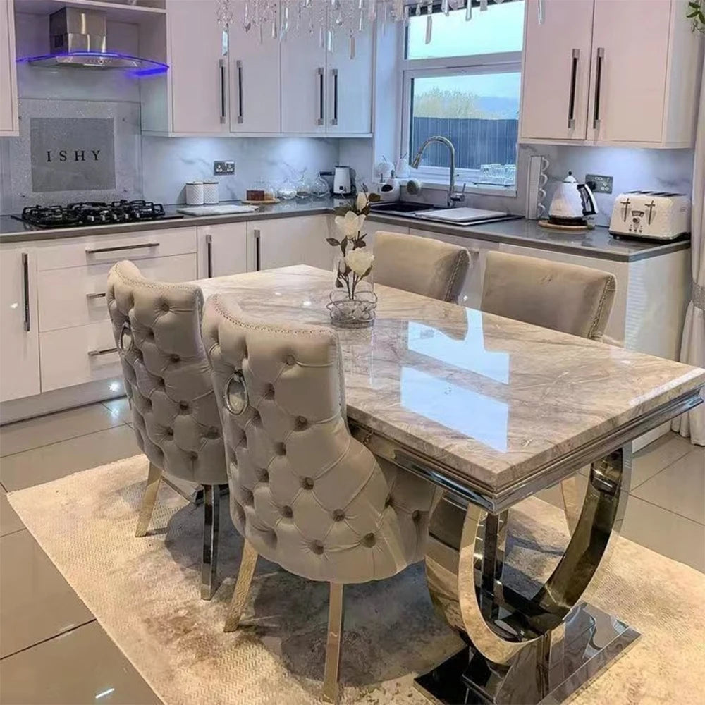 Furniture Modern Wedding Furniture Dining Tables Modern Luxury Dining Table Set 6 Seater