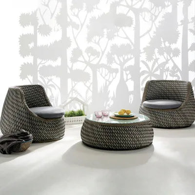 Wood Nordic Garden Furniture Sets Armchair Boho Garden Furniture Sets Fabric Balkoni Giardino Arredo Patio Furniture Outdoor Set