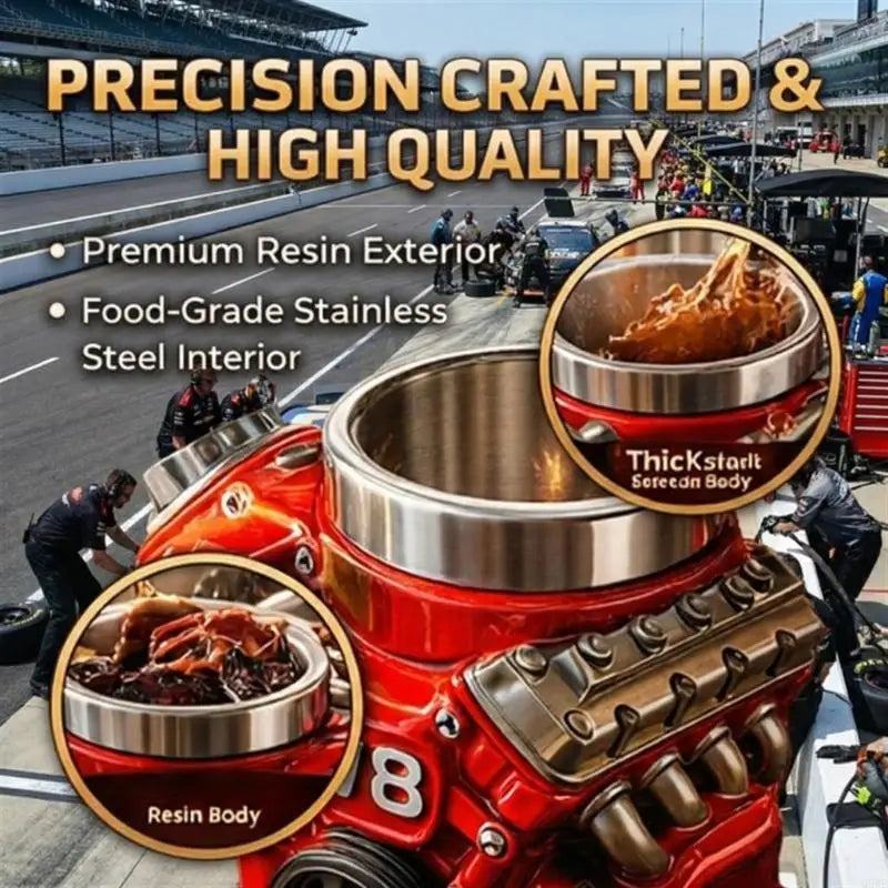 Unique Engine Molded Coffee Cup 11 Fluidounce for Hot Beverages Car Fan Present Rosin and Untarnished Substance Decorative Part