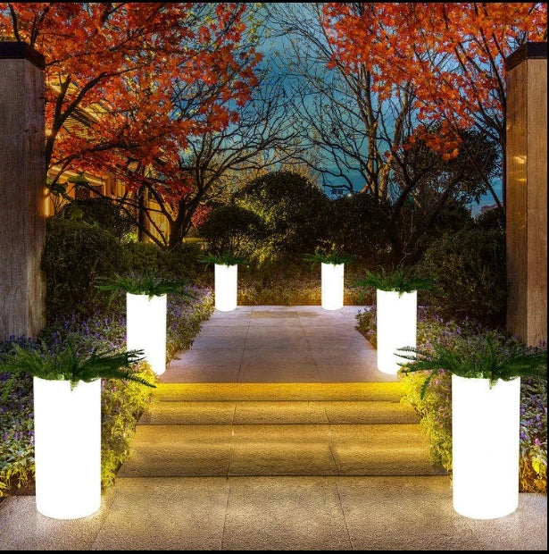 Large outdoor garden smart flower pot waterproof home decoration flower pot