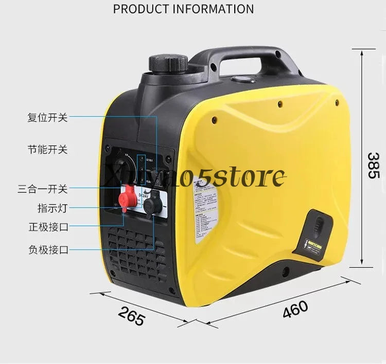 220V 4KW Variable Frequency Low Noise Generator Small Portable for Home Use Portable for Outdoor RV Camping One-click