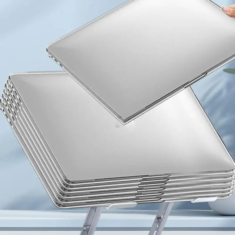 652F Foldable Tablets Bracket Stand Portable Laptop Bracket Heat Dissipation Height Adjustable Stand with 360 Degree Rotating