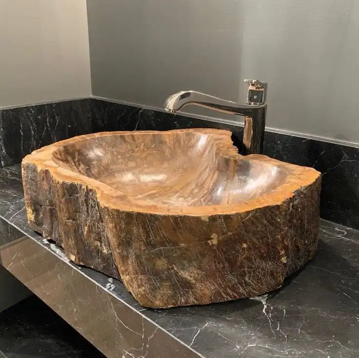 Solid wood washbasin handmade washbasin eco-friendly sink handmade wooden basin