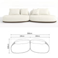 Living Room  Furniture Modern Simple Modern Morocco Fabric Sectional Sofas