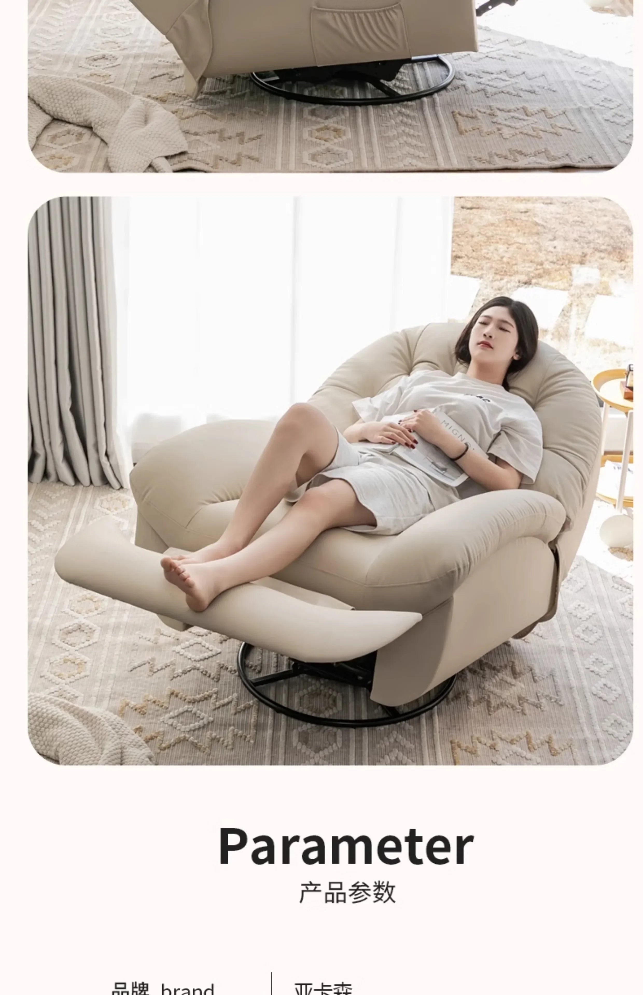 Foldable Floor Living Room Chairs Lounge Recliner Luxury Living Room Chairs Comfortable Relax Sillas De Comedor Home Furniture