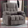 Massage Swivel Rocker Recliner Chair with Vibration & Heat, Ergonomic Lounge, USB Port, Cup Holders
