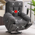 Massage Recliner Chair, Overstuffed Rocker Lazy Boy Chairs with Vibration&Gently Heat,Fabric Ergonomic Manual Nursery, Custom