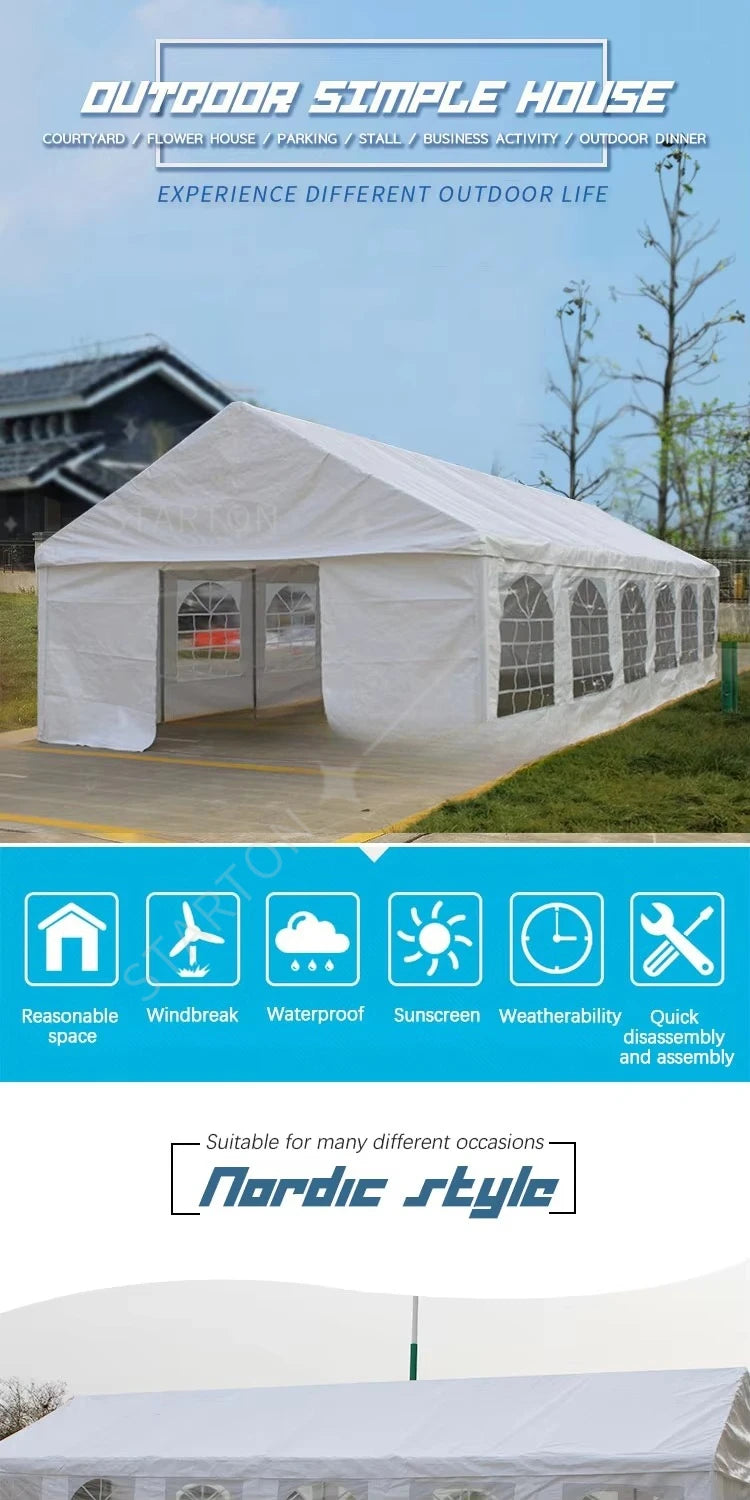 PVC Steel Customized Tent Beach square Outdoor Park Cook Food Awning Party Vendors Setting up Stalls BBQ Leisure Camping