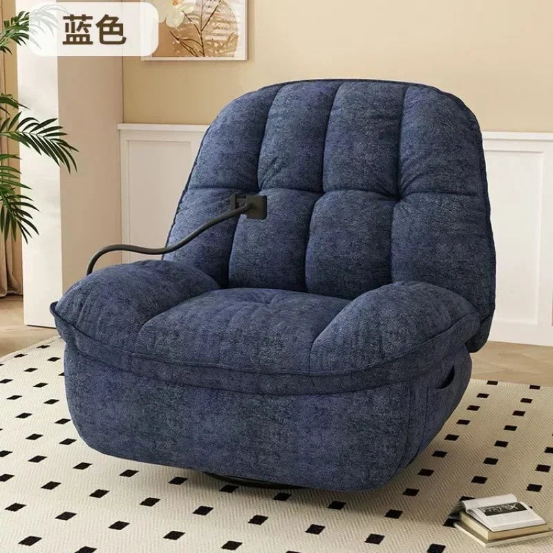 First-Class Space Massage Armchair Living Room Balcony Multi-Function Electric Reclining Rotating Leisure Sofa Rocking Chair