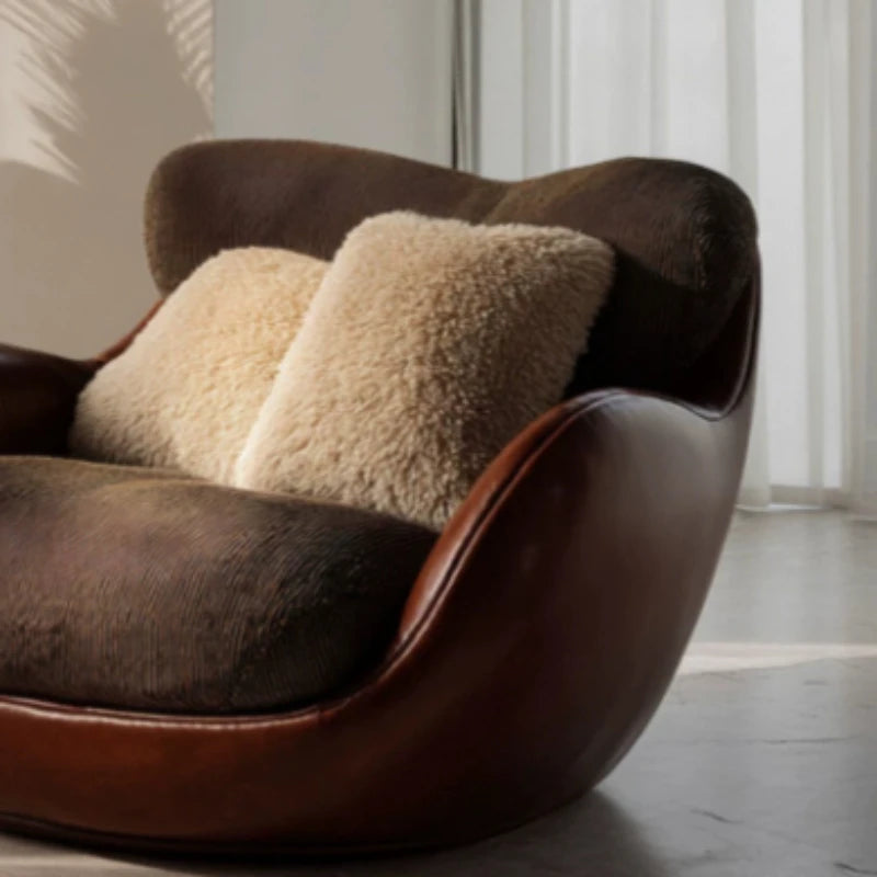 Design Meditation Living Room Chairs Swivel Recliners Back Stool Living Room Chairs Egg Lazy Fotel Bujany Home Furniture