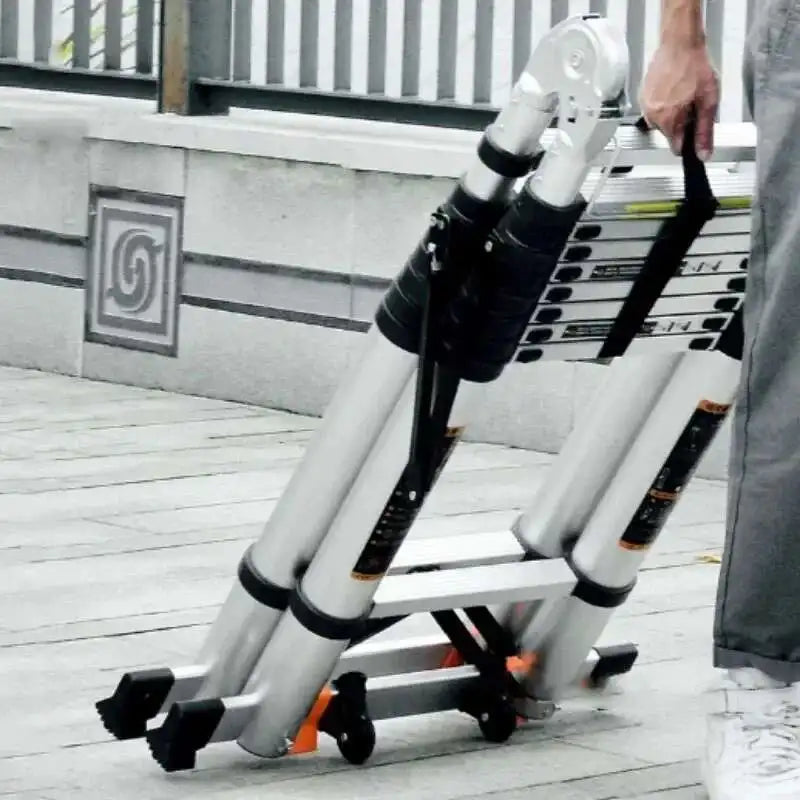 Alloy Telescopic Step Ladder Multi-functional Lifting Engineering Stairs Thickened Herringbone Ladders Folding Stairs