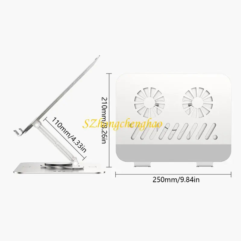 Aluminum Tabletop Bracket with 360 Rotation Heat Dissipation Stand for Devices 601D