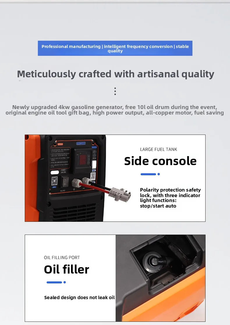3/5kw Generator Power Inverter Free Energy Portable Electricity Generator for Home