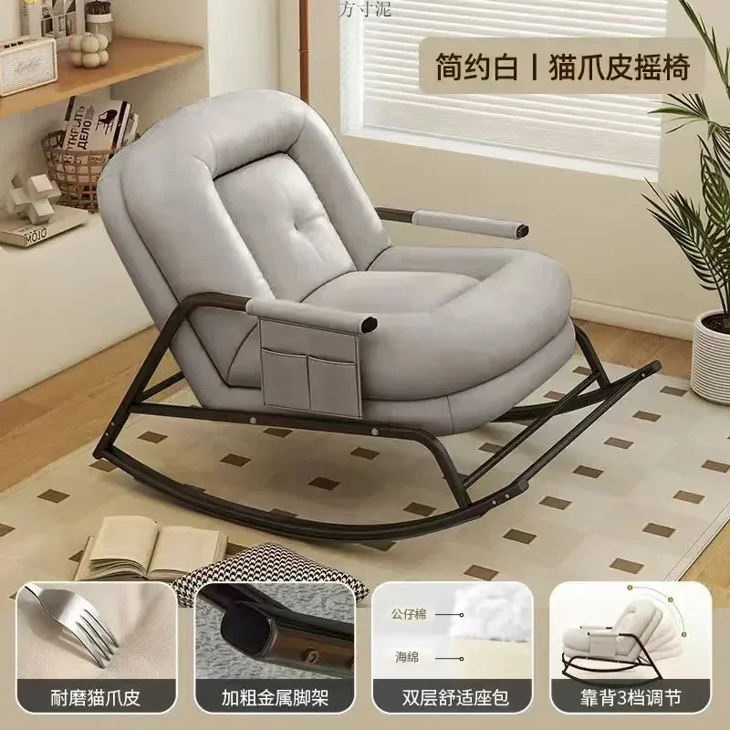 AOLIVIYA Casual Foldable Reclining Lounge Chair For Living Room Office Relaxation With Adjustable Back B369258