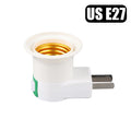 E27 Lamp Base Bulb Holder Light Socket EU US Plug Wall Flexible Bendable Holder Lamp Adapter Light Base With On/Off Switch