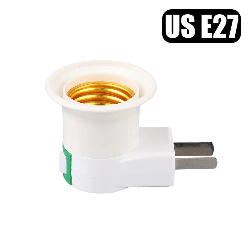 E27 Lamp Base Bulb Holder Light Socket EU US Plug Wall Flexible Bendable Holder Lamp Adapter Light Base With On/Off Switch