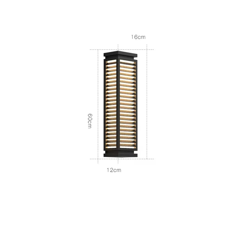 Outdoor Stainless Steel Wall Lights LED Cubical Black Lighting Fixture Waterproof Anti-Rust Sconces Luminaire for Garage Pathway