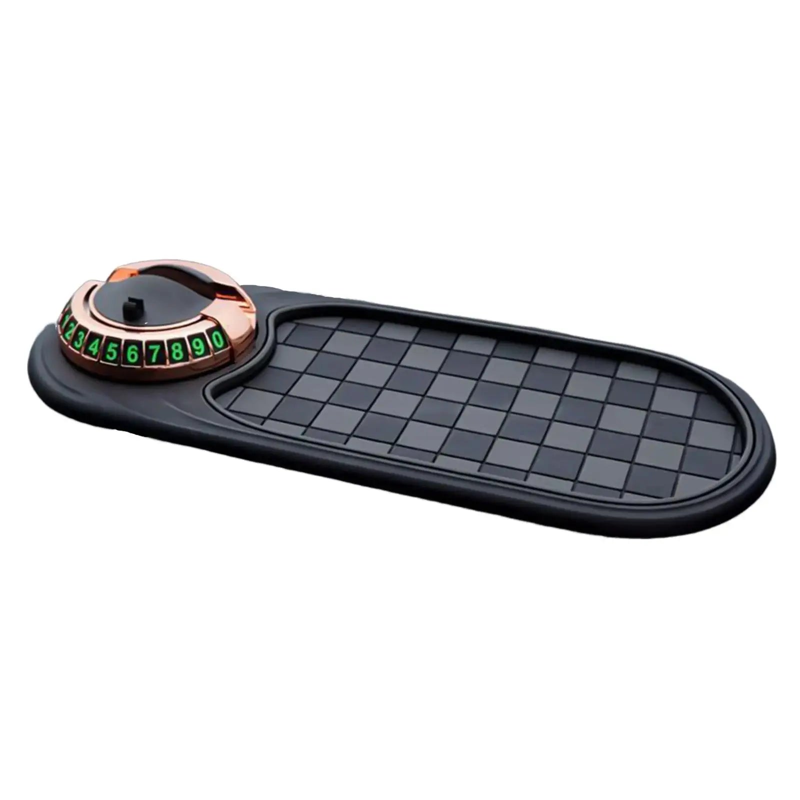 Car Anti-Slip Mat Phone Holder 360-Degree Rotation Dashboard Non-Slip Adhesive Pad Organizer for Keys Pens Sunglasses Interior