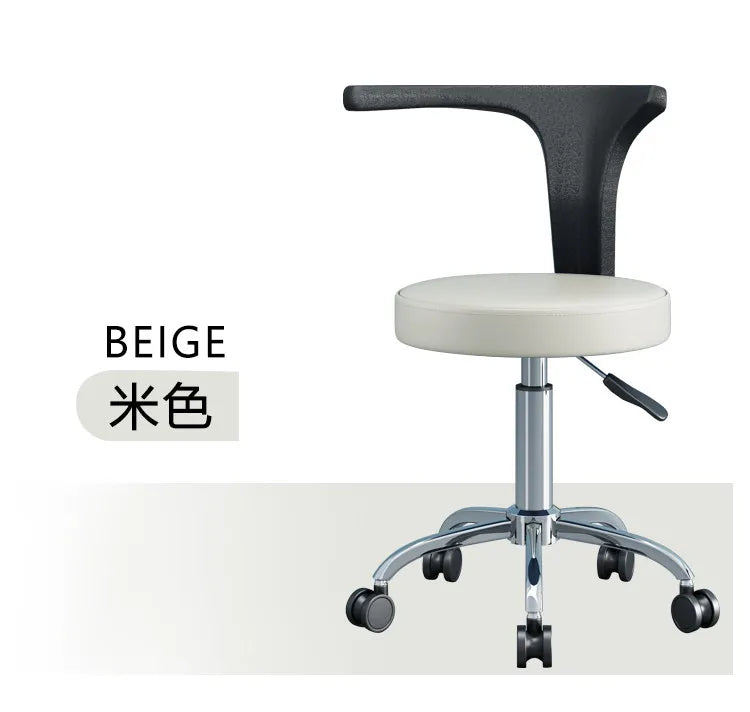 Professional Multifunctional Dental Chair 360°Swivel Adjustable Patient Seat with Soft Padding,Reclining Backrest for Clinic Use