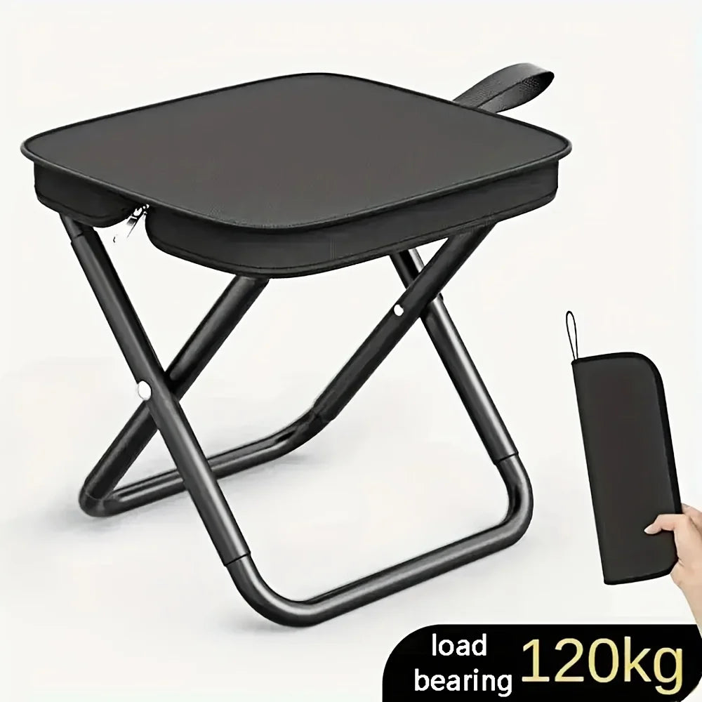 Portable Folding Stool Lightweight Camping Chair Foldable Seat for Fishing Hiking Travel Outdoor & Indoor Use