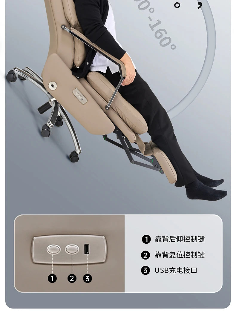 Luxurious Boss Office Chairs Armchair Relaxing Comfort Modern Office Chairs Recliner Sedentary Office Furniture Bureaustoel LLOC